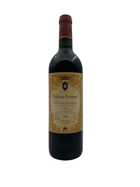 Château Ferrasse Côtes de Castillon 1998 – bottle