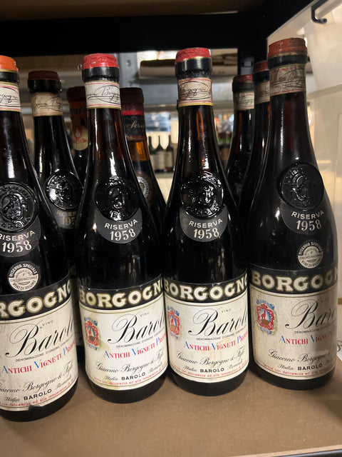 BAROLO 1958 GIACOMO BORGOGNO RISERVA ANTICHI – bottle (2)