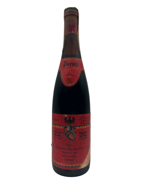 Píeroth Ersekhalma-Bischofberger - Spätburgunder Ausbruch/Auslese 1971 – bottle