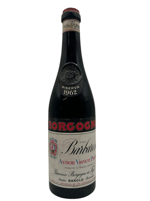 Barbaresco Antichi Vigneti Giacomo Borgogno 1962 Riserva – bottle