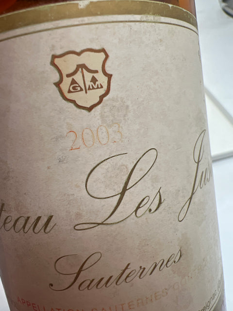 Sauternes Château Les Justices 2003 – bottle (2)