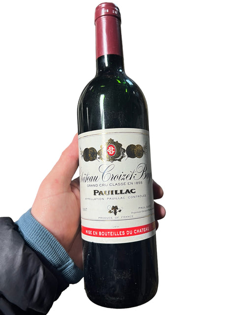 Bordeaux 1997 Chateau Croizet-Bages Pauillac Gran Cru Classé – bottle