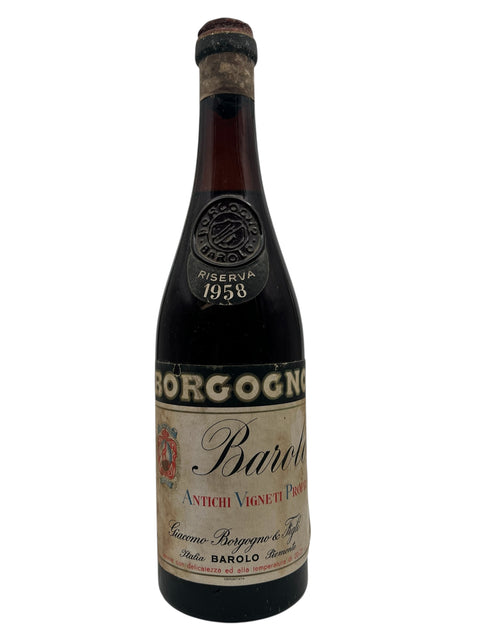 Barolo Antichi Vigneti Borgogno 1958 Riserva – bottle