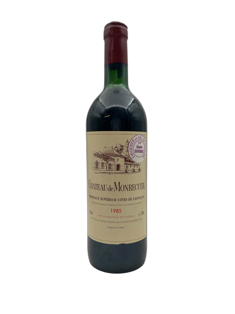 Bordeaux 1985 Chateau de Monrecueil – bottle