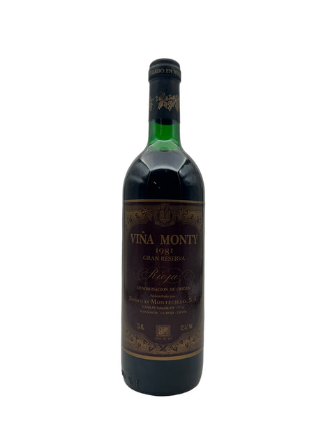 Rioja Viña Monty 1981 Gran Reserva – bottle