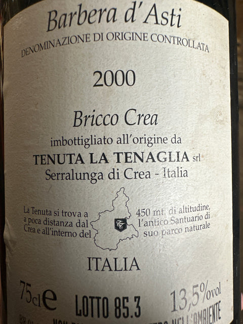 Bricco Crea Tenuta La Tenaglia 2000 – bottle (2)