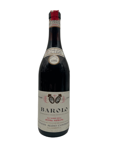 Barolo 1981 Aldo Conterno Bussia Soprana – bottle
