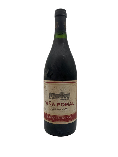 Rioja Viña Pomal 1997 bad label – bottle