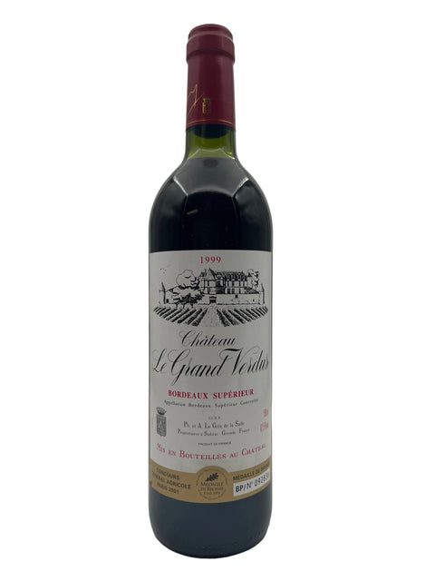 Bordeaux Supérieur Château Le Grand Verdus 1999 – bottle