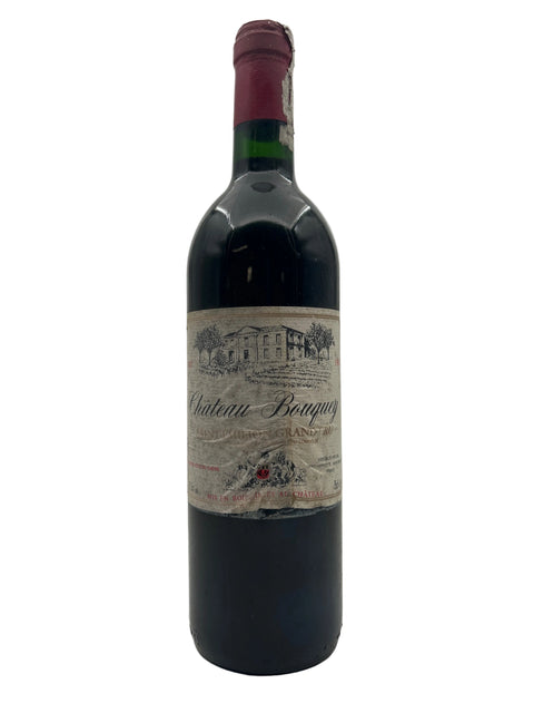 Saint Émilion Grand Cru Château Bouquey 1987 – bottle