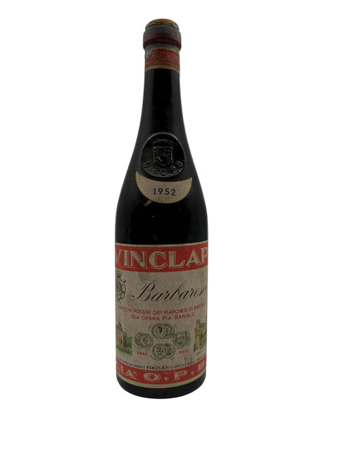 Barbaresco Vinclap 1952 Marchesi di Barolo Gia Opera – bottle