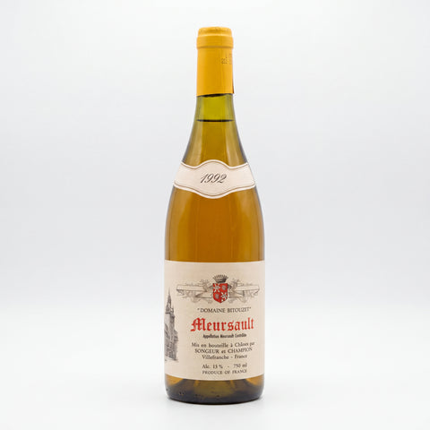 Meursault Domaine Bitouzet 1992 – bottle