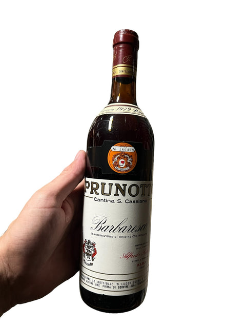 Prunotto Barbaresco 1979 Riserva – bottle
