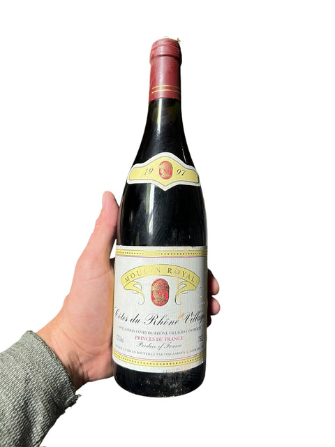 Moulin Royal Côtes du Rhône Villages 1997 – bottle
