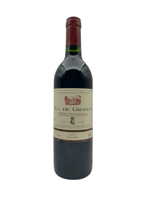 Duc de Graman Cuvée Particulière 1994 – bottle