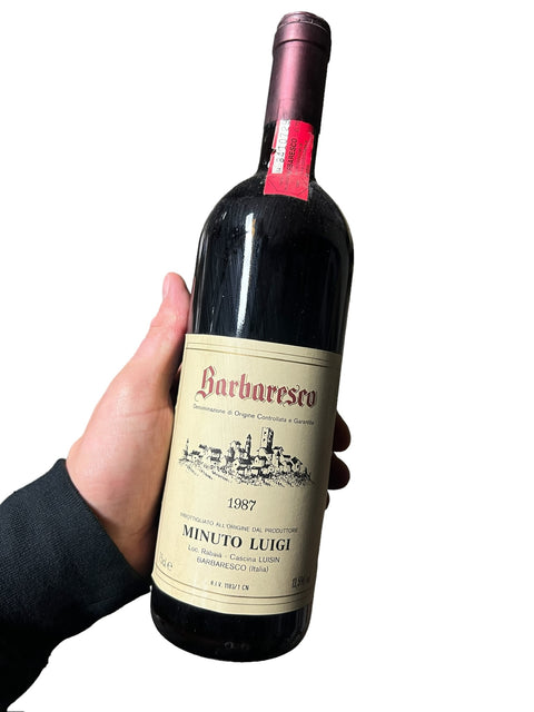 Barbaresco 1987 Produttore Luigi Minuto – bottle