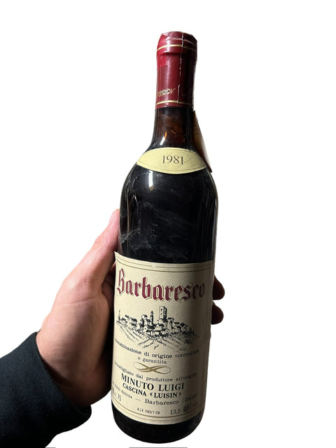 Barbaresco Minuto Luigi 1981 – bottle