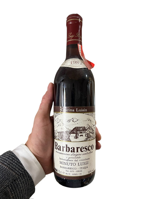 Minuto Luigi Barbaresco - Cascina Luisin 1982 – bottle