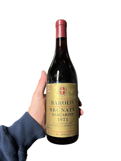Barolo Brunate Marcarini 1971 Riserva – bottle