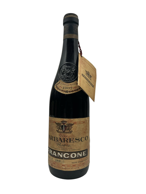 Barbaresco Riserva 1967 Francone – bottle