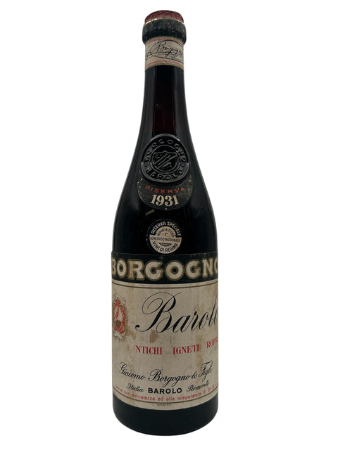 Barolo Piemonte Giacomo Borgogno & Figli 1931 Riserva – bottle