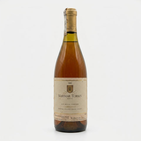 Don Miguel Vineyard Sonoma County Green Valley Marimar Torres Estate 1992 – bottle