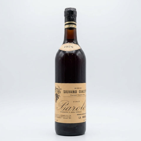 Abbazia dell'Annunziata Barolo Eredi Silvano Giacomo 1978 – bottle