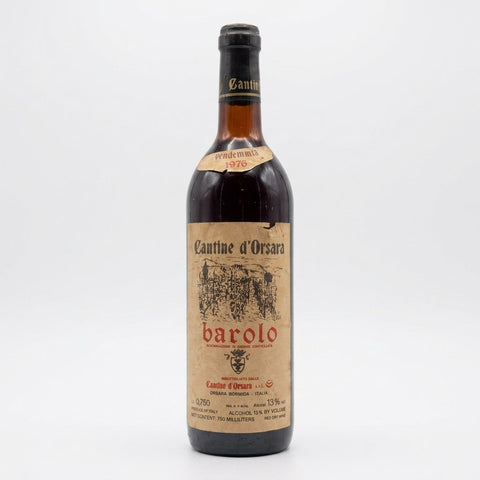 Barolo Cantine d'Orsara 1976 – bottle