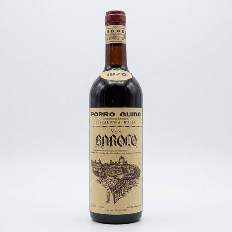 Barolo Porro Guido 1970 – bottle
