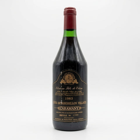 Caramany Côtes du Roussillon Cellier des Comtes 1983 – bottle