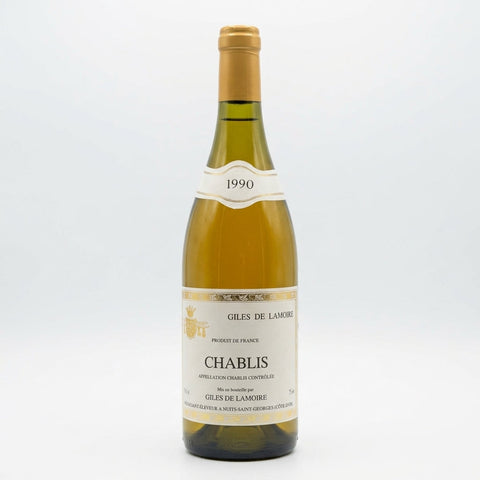 Chablis Giles de Lamoire 1990 – bottle