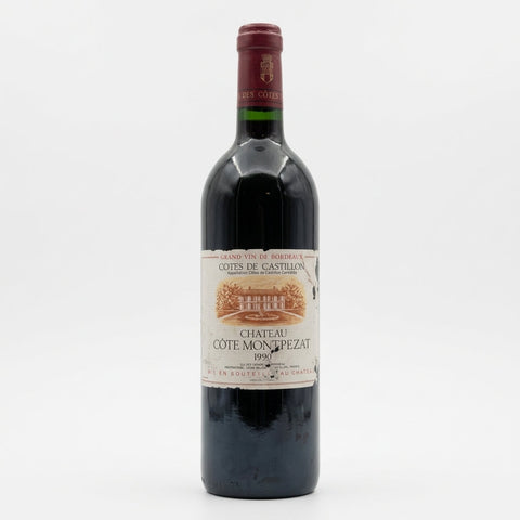 Château Côte Montpezat Côtes de Castillon S.A. Des Vignobles Bessineau 1990 – bottle