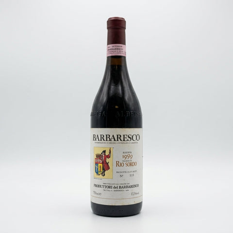 Rio Sordo Barbaresco Riserva 1999 – bottle