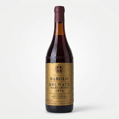 Brunate Barolo Poderi Marcarini 1976 – bottle