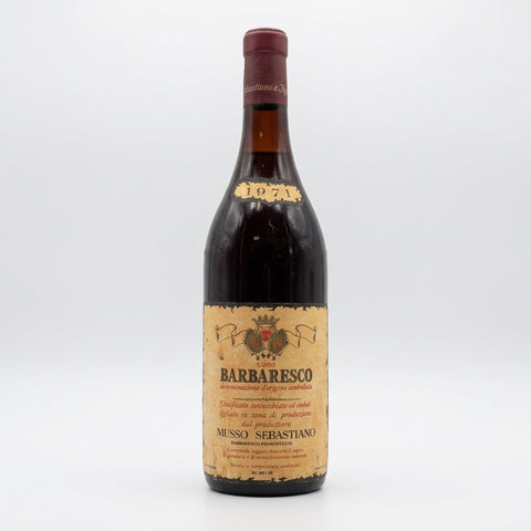 Barbaresco Musso Sebastiano 1971 – bottle