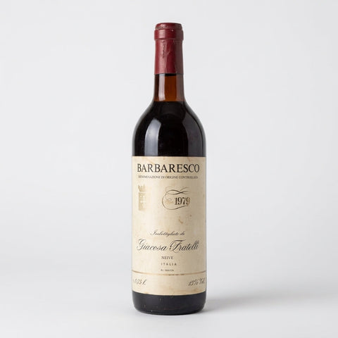 Barbaresco Giacosa Fratelli 1979 – bottle