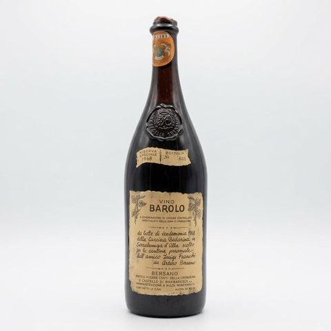 Cascina Badarina Barolo Bersano 1968 Riserva Speciale no 635 – bottle