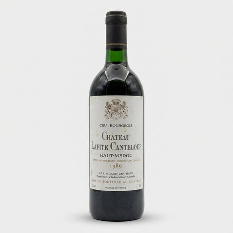 Haut Médoc Cru Bourgeois Château Lafite Canteloup 1989 – bottle