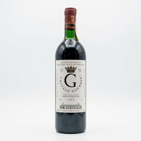 Premières Côtes de Bordeaux Château Gourran 1989 – bottle