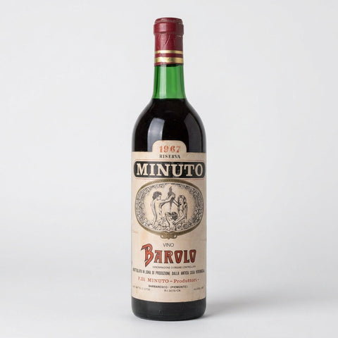 Barolo Riserva F.lli Minuto 1967 – bottle