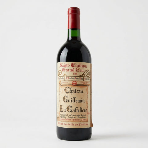 Saint Émilion Grand Cru Château Guillemin La Gaffelière 1986 1,5 L Magnum – bottle