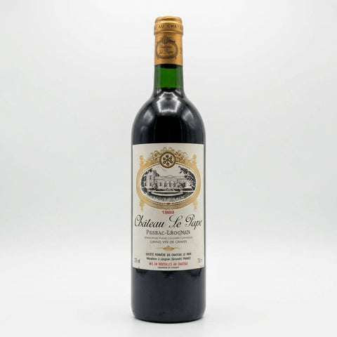Pessac Léognan Château Le Pape 1989 – bottle