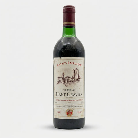 Saint Émilion Château Haut Gravier 1987 – bottle