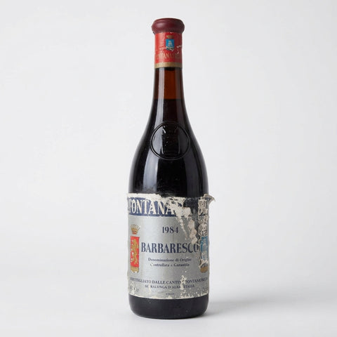 Barbaresco Fontanafredda 1984 bad label – bottle