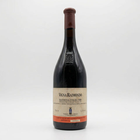Vigna Raimondo Barbera d’Alba Fontanafredda 1990 – bottle