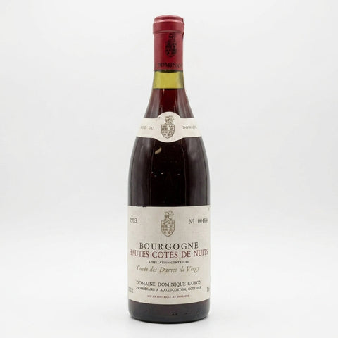 Cuvée des Dames de Vergy Hautes Côtes de Nuits Domaine Dominique Guyon 1983 – bottle