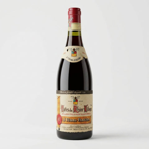 Côtes du Rhône Villages J. Vidal-Fleury 1990 – bottle