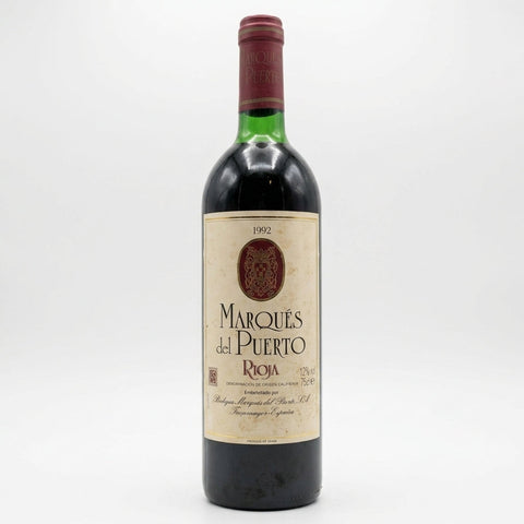 Rioja Alta Crianza Marqués del Puerto 1992 – bottle