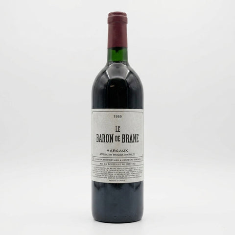 Le Baron de Brane Margaux L. Lurton 1989 – bottle
