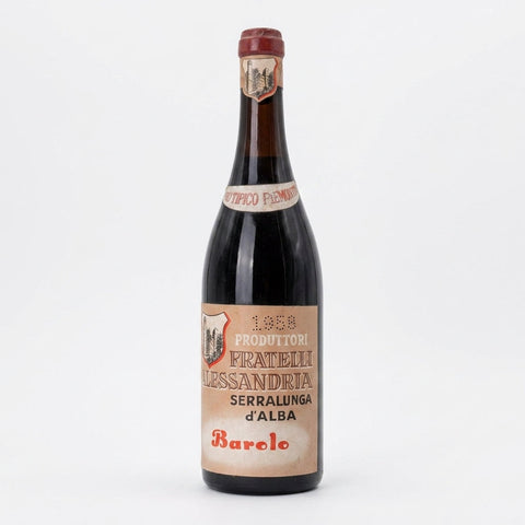 Barolo Fratelli Alessandria 1958 – bottle
